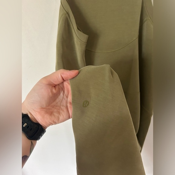 Lululemon Softstreme Back In Action Dress Size 14 Bronze Green - Picture 12 of 12